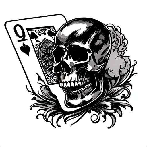 Skull And Card To Play