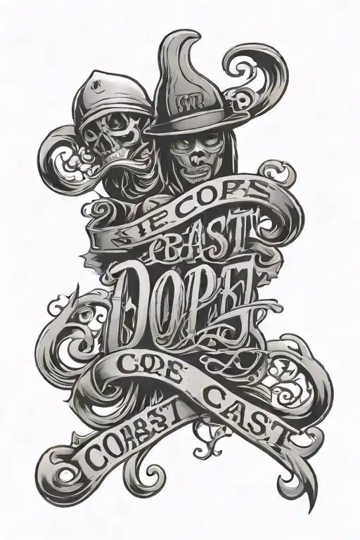 Dope Coast Text Gangster