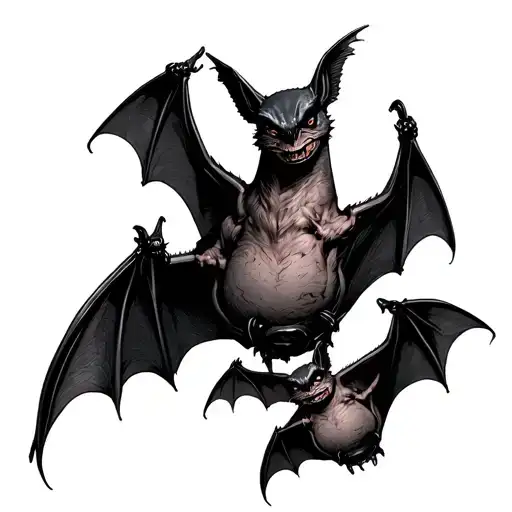 Small Group Of Bats Forearm