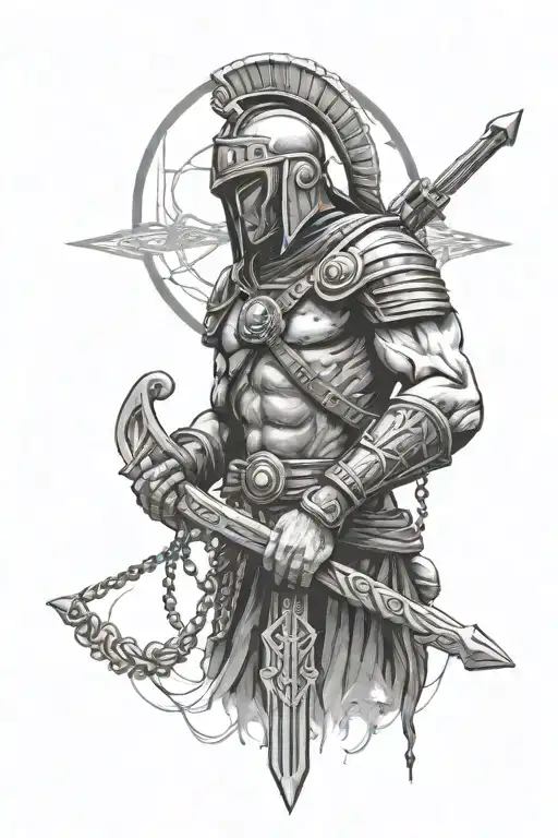 Rosary And Trojan Warrior