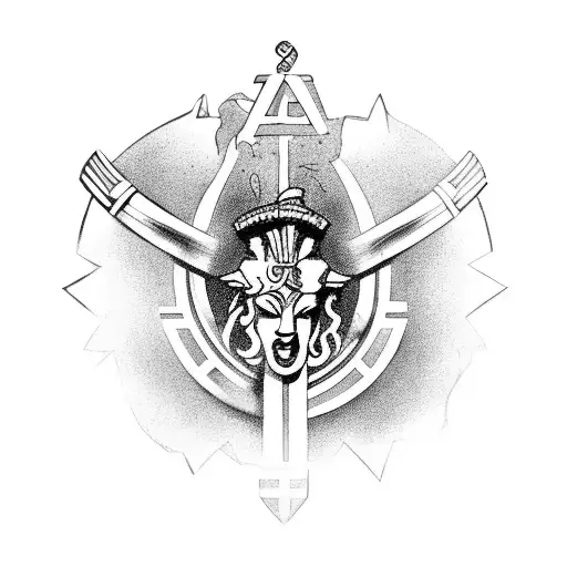 Greece Colesium With Zeus On Back Ground