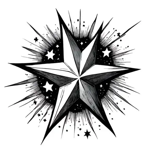 A Star That Is Going Through Many Stars In The Sky