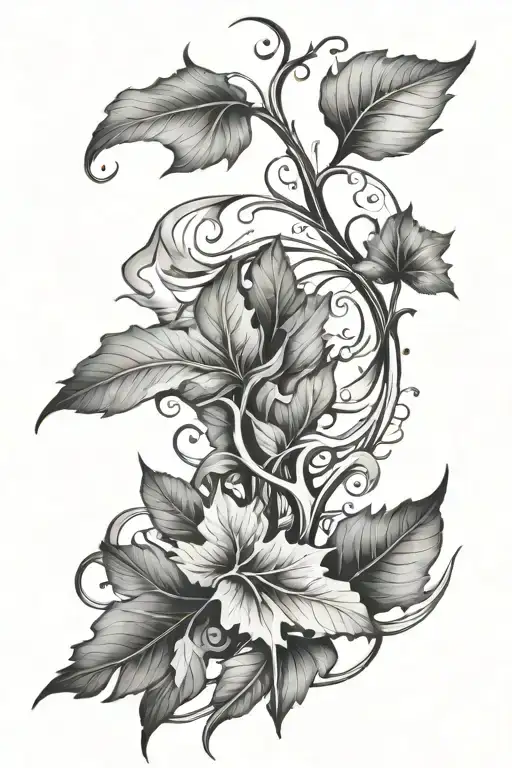 Leaf And Flow Started Form Hand