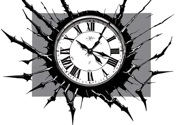 Broken Clock 10 To 12 Legs Caught