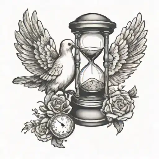 Dove And Hour Glass