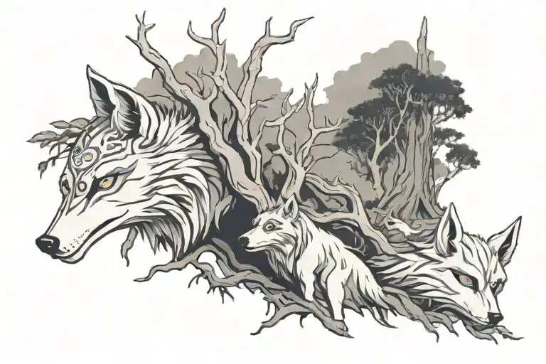 Princess Mononoke Tree Spirits