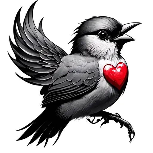 Heart -Shaped Bird