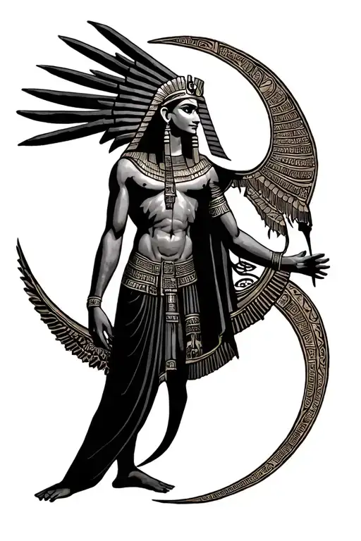 Young Egyptian Moon God