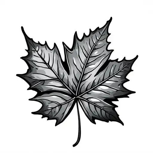 Maple Leaf And Snowflake