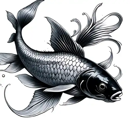 Koi Fish Transforming