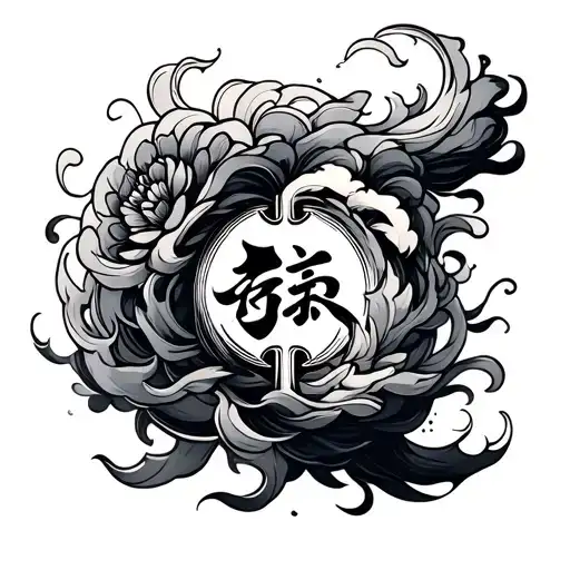 Chinese Element Fine Line Straight Smoke