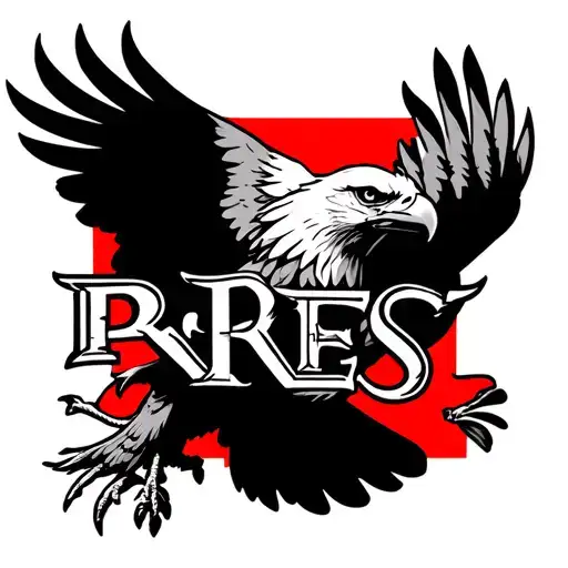 Eagle With Letters R E S Incorporated Somehow