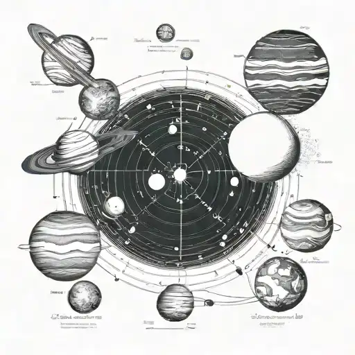 A Map Of The Solar System With Each Planet Labeled In A Different Language