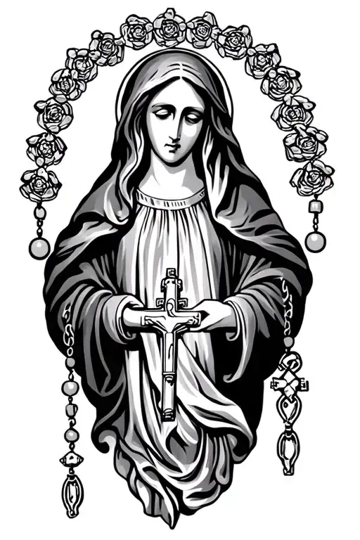 Rosary With The Virgin Mary