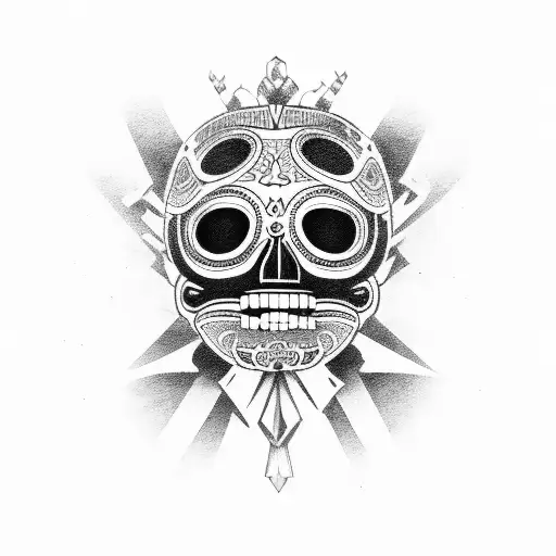 Mayan Day Of The Dead Luchador