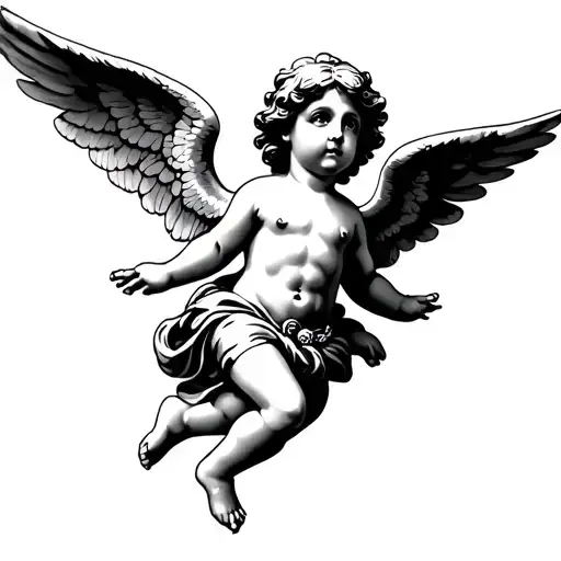 Flying Cherub Angel
