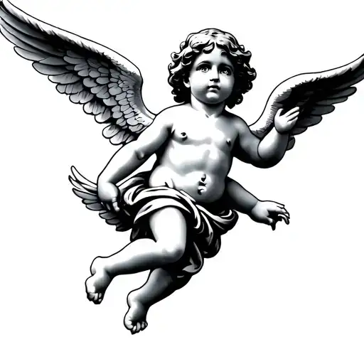 Flying Cherub Angel