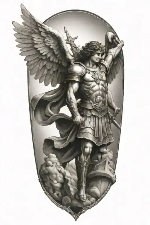 Saint Michael The Archangel Michael Fighting Evil
