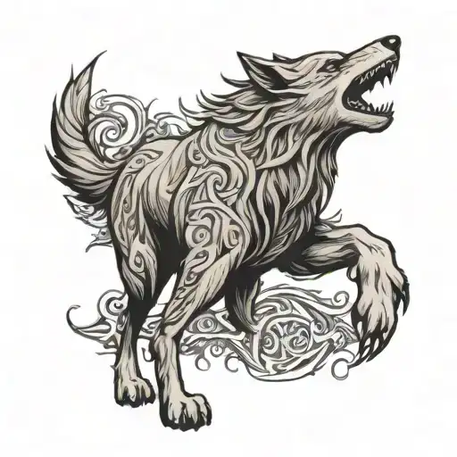 Fenrir Viking Norse Wolf