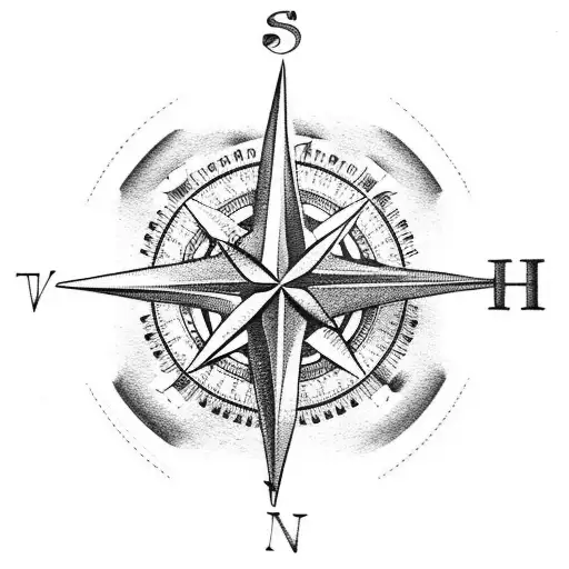 Nautical Compass Mourning Dove