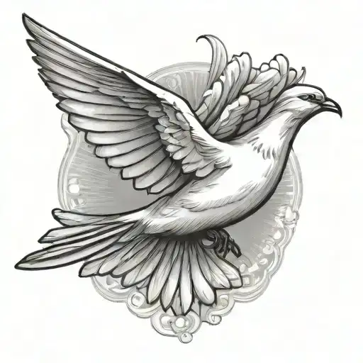 Dove Flying