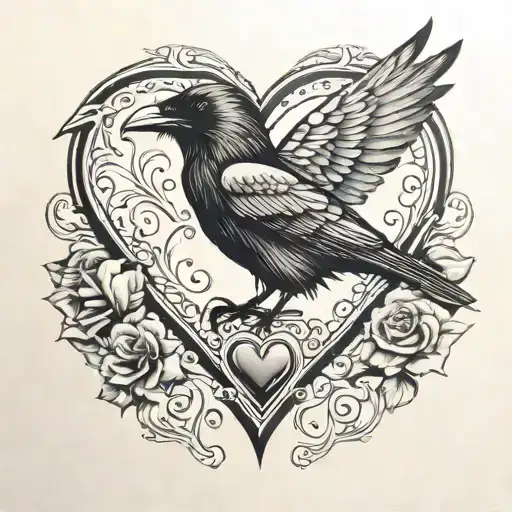 Raven And A Heart