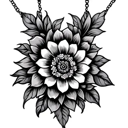 Necklace Floral Design