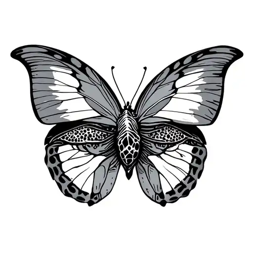 Turtle And Butterfly