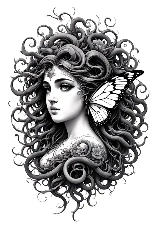 Butterfly And Medusa