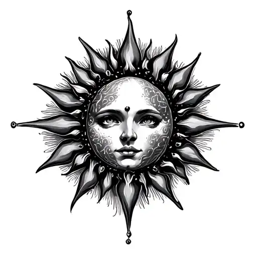 Star Sun Initial Coeurs