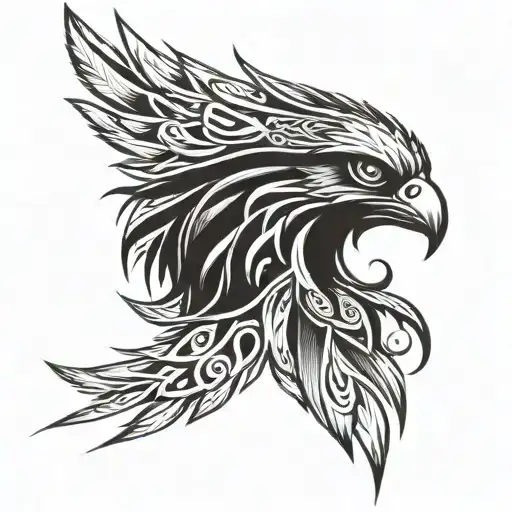 Tribal Hawk Wing Shoulder It Should Crawl