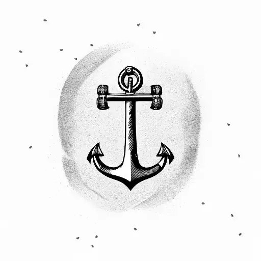 Anchor With Banner With 244