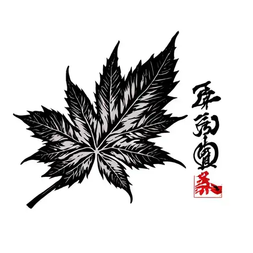 Naruto Konoha Leaf With Senju Clan Symbol