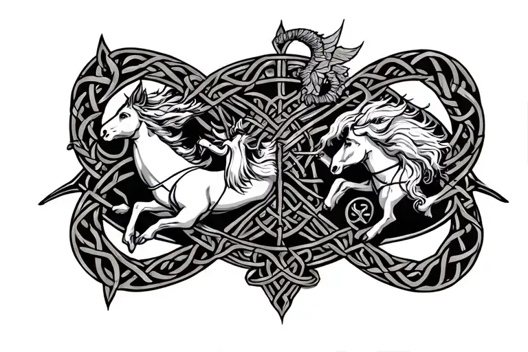 Celtic Sagittarius & Gemini Lower Back