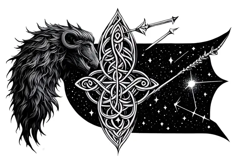 Celtic Sagittarius Gemini Constellation
