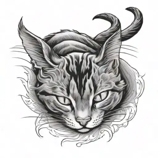 Scottish Cat Sleeping On Back