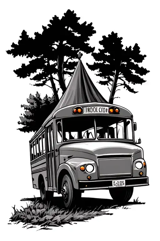 School Bus Camping Tent