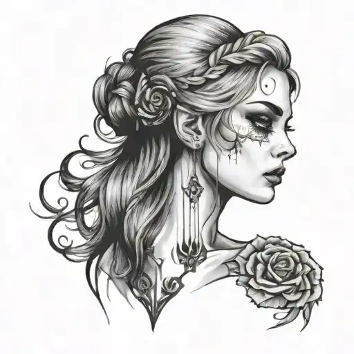 Gothic Femme Upper Arm Shoulder