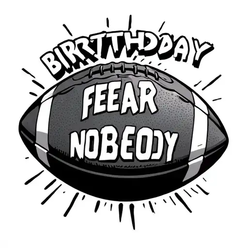 Football Birthday Fear Nobody