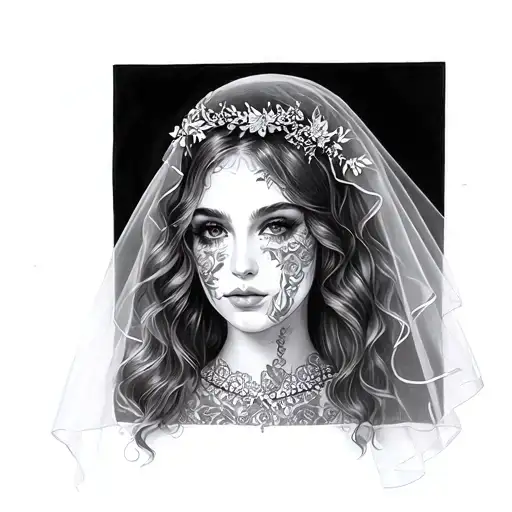 Lillien With A Veil And 2 Date