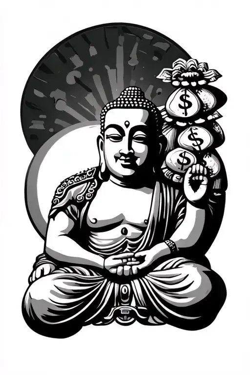 Buddahs And Money Bags