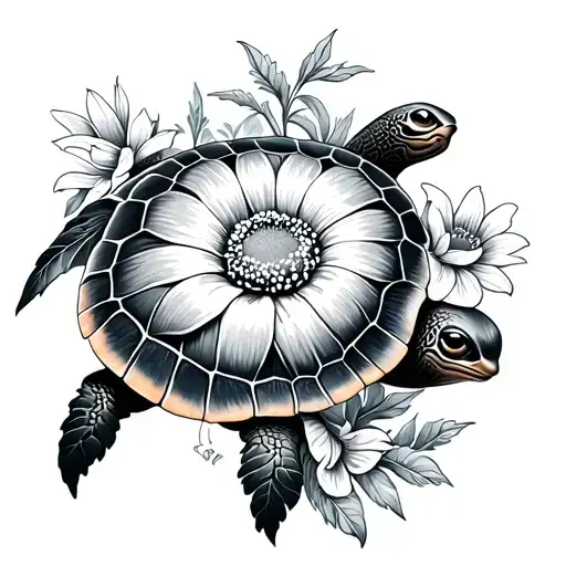 Turtle And Flower Flower Growing