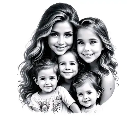 Family With 3 Children