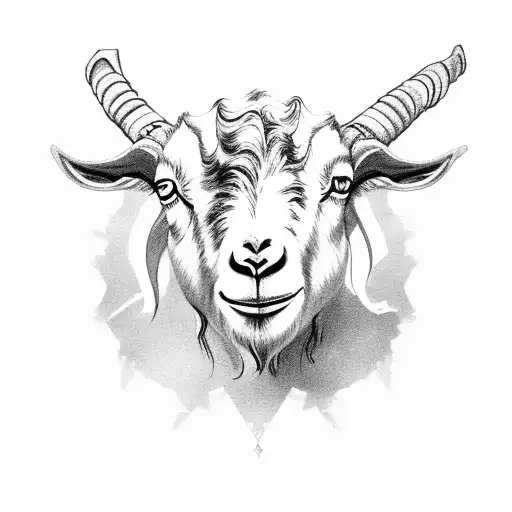 Goat Sitting On Cloud