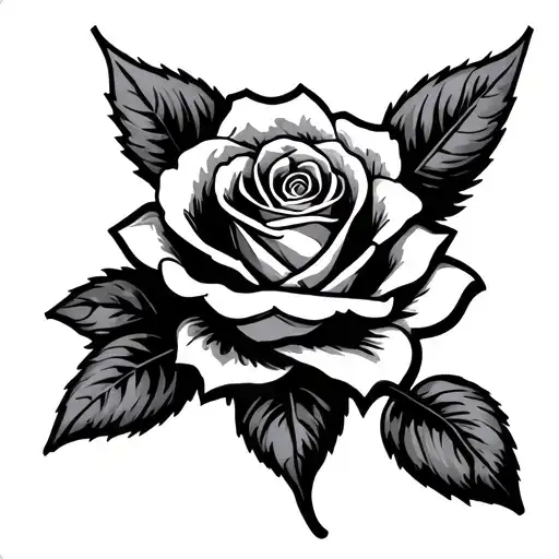 Money Signs With A Rose