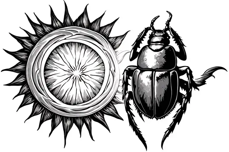 Scarab Holding The Sun