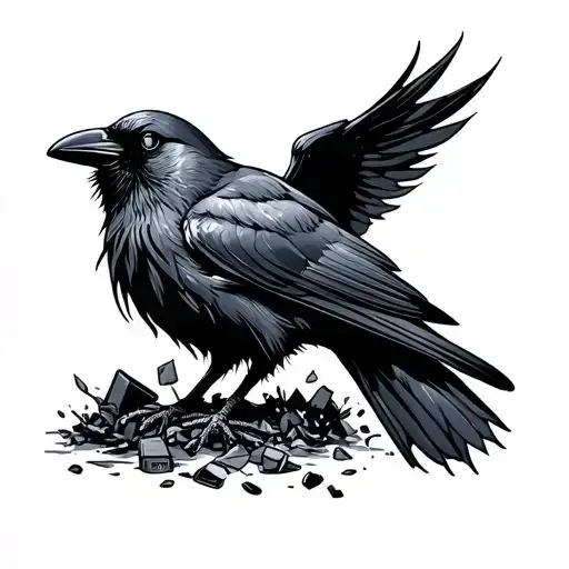 Crow And Trash