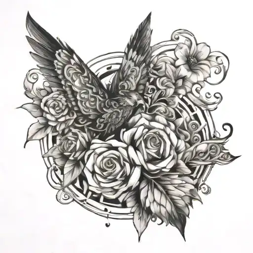 Negative Space Tattoo For The Word Yarrisha Zie