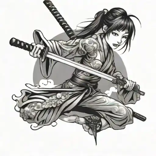 Japan Girl With Katana