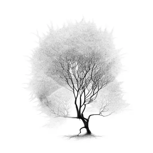 A Tree With A Bird In It